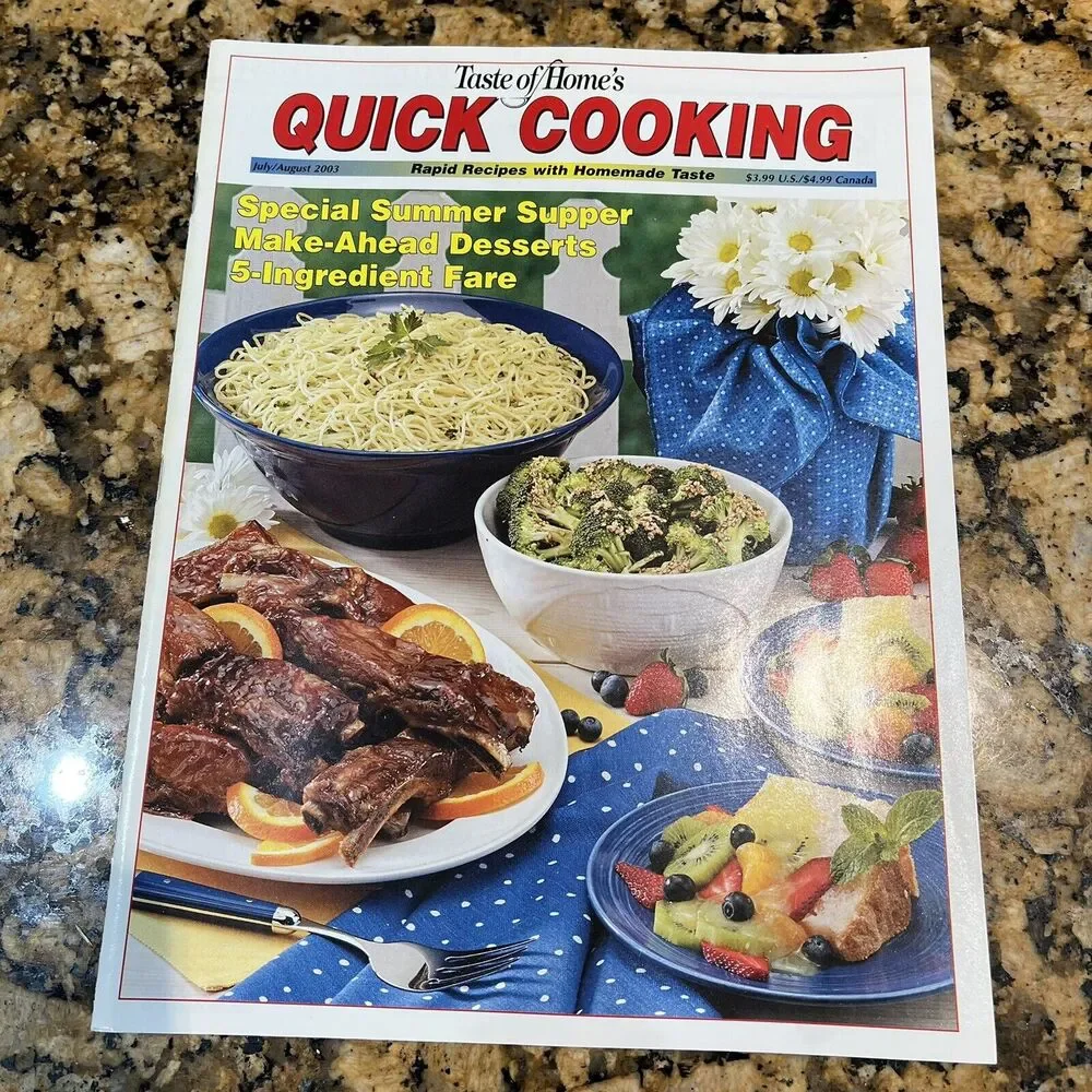 Lot Of Taste Of Homes Quick Cooking Back Issues Recipes Magazines 2003 set Of 6